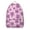 Boho Floral Scho, variant on Classic Checkered Backpack, Retro Plaid Design Daypack with Buffalo Plaid Style for School, Travel, and Everyday Fashion