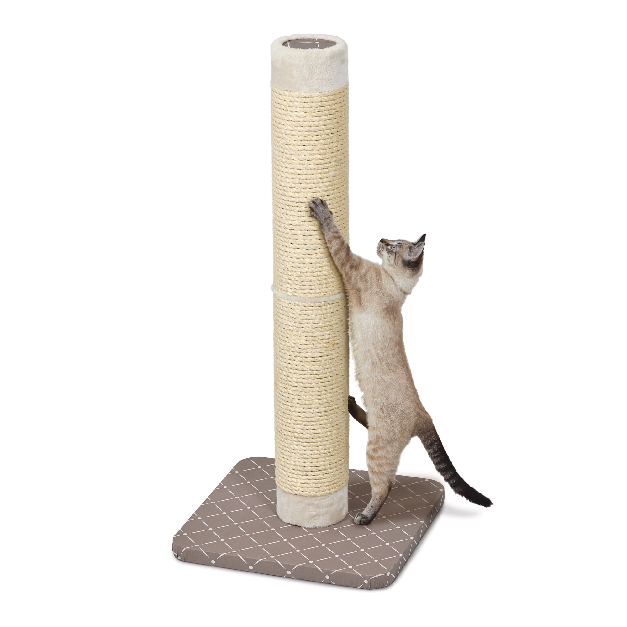 MidWest Homes for Pets Forte 41" Cat Scratching Post, Mushroom and White, XXL Cat Post