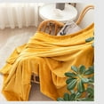 thumbnail image 4 of Taibuwu Light Luxury Solid Color Flannel Blanket Lunch Break air-Conditioned Office Warm Comfort Blanket Cozy Lovely Plush Blanket Gift, Multi-Color Four Seasons Optional (60''x80''), 4 of 8
