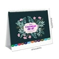 thumbnail image 3 of NWOKYZGH Mini Desk Calendar 2026-2027, 18 Months Standing Flip Small Desk Calendar Runs from January 2026 Until June 2027 Mini Desktop Calendar Home office Personal Organisers, Flower, 3 of 6