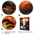 thumbnail image 3 of Designart "Tribal Sunset African III" African Tribal Floater Framed Wall Decor, 3 of 7