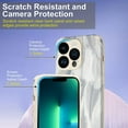 thumbnail image 3 of Designed Case for iPhone 13 Pro, PU Leather Grain Phone Case for iPhone 13 Pro 2021 (6.1 Inch), Cover Case with Camera Protection, Grey Oil Paints, 3 of 14