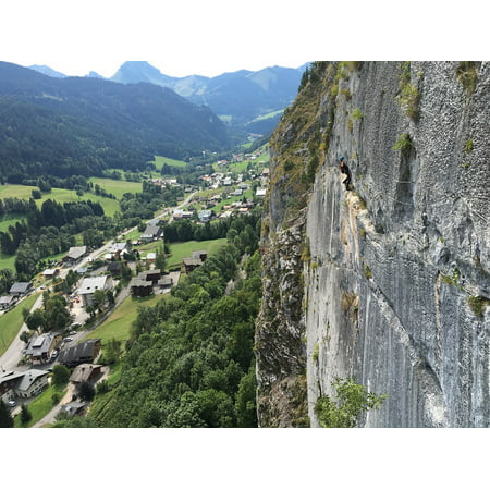 LAMINATED POSTER Rock Alps Via Ferrata France Climbing Cliff Poster Print 24 x (Best Via Ferrata Set)