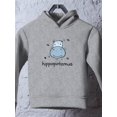 thumbnail image 3 of Jkids Hippopotamus Drawing Hoodie Toddler -Image by Shutterstock,  4 Toddler, 3 of 4