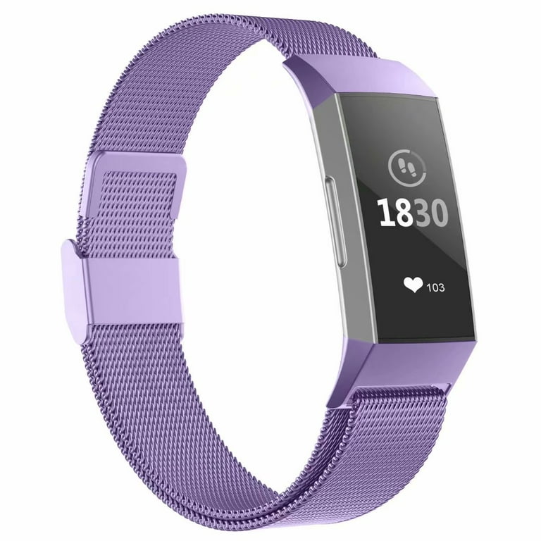 iGK Replacement Bands Compatible for Fitbit Charge 2, Stainless Steel Metal  Bracelet with Unique Magnet Clasp 