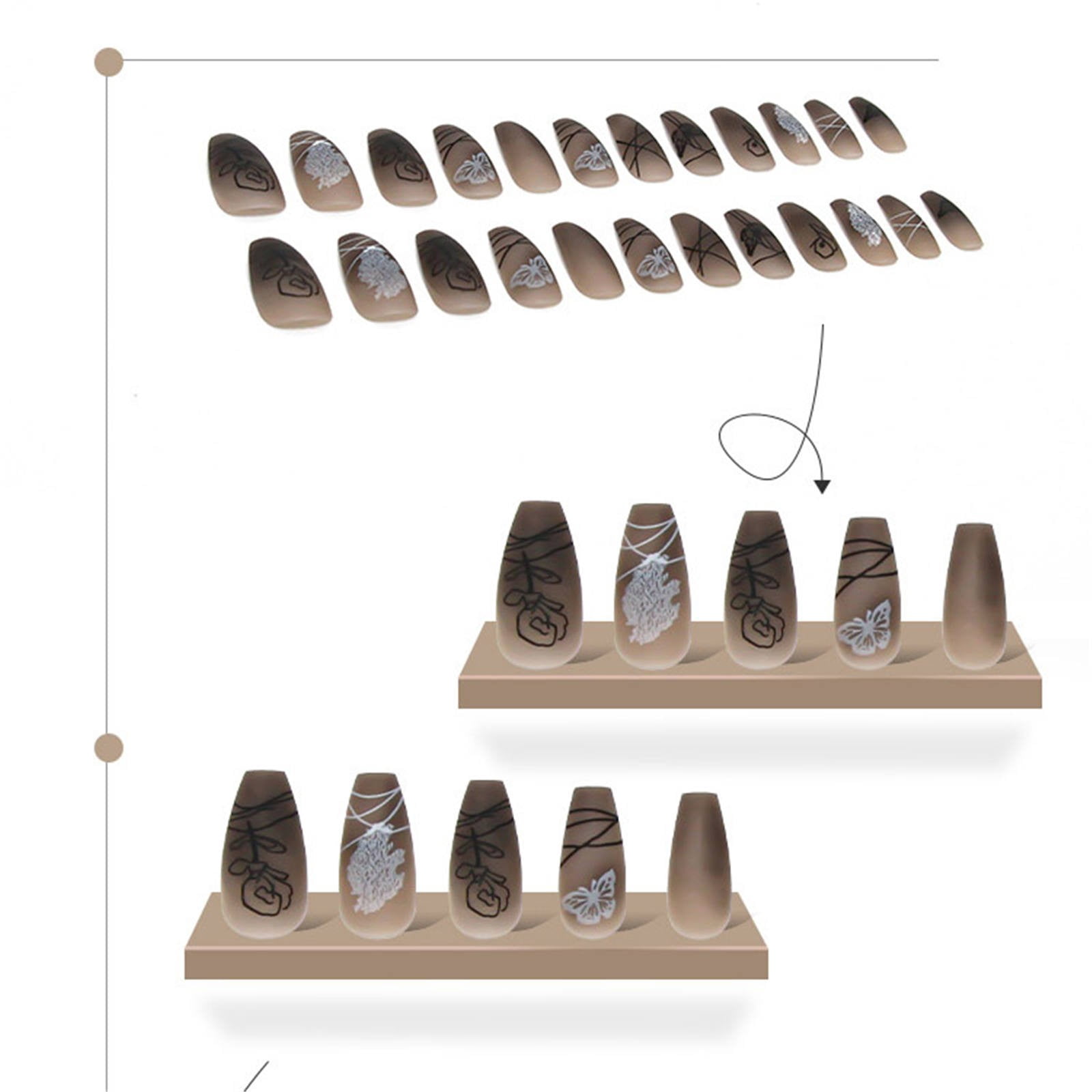 on Tips Acrylic Nail Tips Natural Long Practice Nails for Acrylic Nails Extra Long on Nails Long Clear Nail Tips Full Cover Nail Bandage C Tip Nails Clear Nail Dip Container Coffin Nails