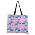 thumbnail image 4 of Canvas Tote Bag for Women Girls Design Print Cheerful Bluebird Parade Tote, 4 of 8