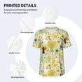 thumbnail image 3 of KLL Animal Tree for Men's Baseball Shirts,Short Sleeve Casual Shirts Button Down Shirt for Men Beach Summer Wedding Shirt-4X-Large, 3 of 7
