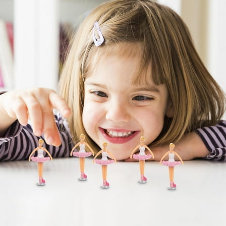 OUNONA 5Pcs Music Box Accessory Ballerina Plastic Assorted Color
