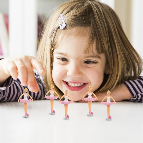 OUNONA 5Pcs Music Box Accessory Ballerina Plastic Assorted Color