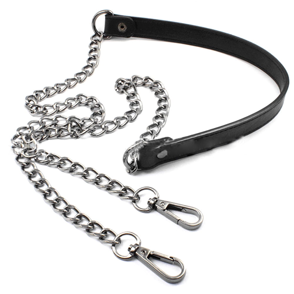 Metal with PU Leather Bag Chain Strap Replacement for Purse Handbag Shoulder Bag
