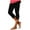 Black, variant on qucoqpe Capri Leggings for Women Fashion High Waist Lace Patchwork Yoga Capri Pants Comfy Stretchy Workout Compression Pants