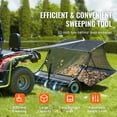 thumbnail image 2 of KFFKFF 52" Lawn Sweeper, Tow-Behind, 26 cu.ft. Capacity, Durable Grass and Leaf Collector with Dump Rope, Height Adjustable for Efficient Debris Collection, 2 of 9