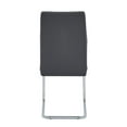 thumbnail image 3 of Gudmund 2-piece Modern Dining Chairs in Gray Faux Leather, 3 of 5