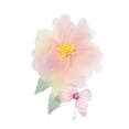 thumbnail image 1 of Clip para el cabello de flores decorativo 1 Pc 4.92"x3.94" color blanco rosado, 1 of 5