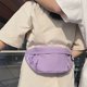 thumbnail image 5 of Bolso De Pecho Bolso de pecho para mujer de viaje informal Color sólido Simple para viajes Deportes (Púrpura), 5 of 8