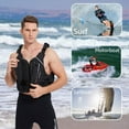 thumbnail image 5 of Zeraty Life Jacket for Adult,Float Buoyancy Aid Swim Vest for Swimming, Snorkeling, Kayaking Sailing,Black, 5 of 7