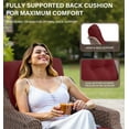 thumbnail image 5 of Bellefurn Outdoor Patio Furniture Set with 6 inch Thick Cushion and Swivel Rocker Chairs,Wicker Sofa,Coffee Table and Ottomans,8 PCS Outdoor Conversation Set for Porch,Deck,Yard, 5 of 11
