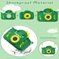 thumbnail image 3 of Gofunly Kids Camera, 1080P Toy Digital Video Camera for Girls 3-12 Years Best Birthday/Festival Gifts,with 32GB SD Card and Silicone Cover - Green-Dinosaur, 3 of 8