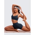 thumbnail image 3 of Top deportivo sin costuras CRZ YOGA Butterluxe con escote en V color azul marino talla L, 3 of 6
