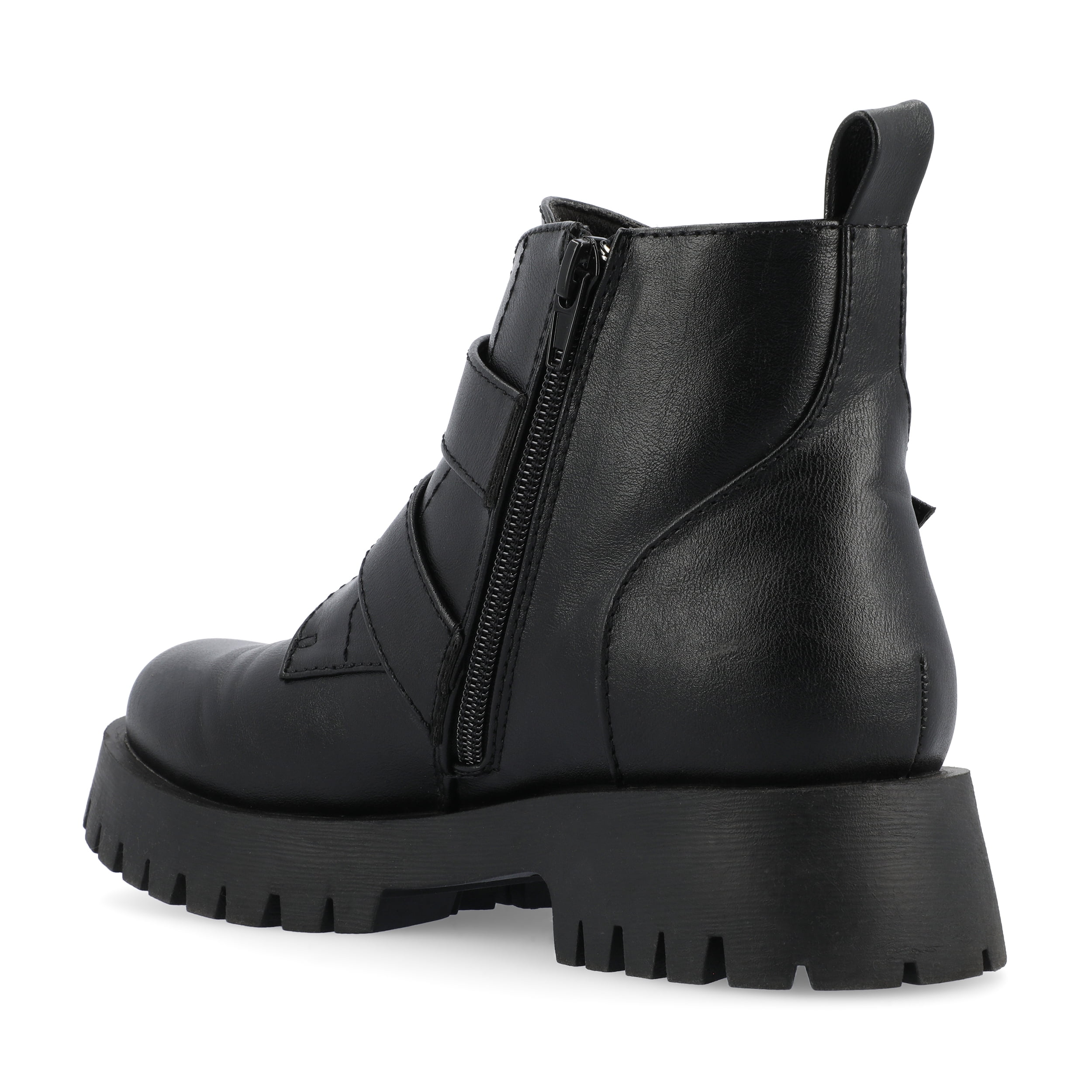 Journee Womens Maebry Treaded Outsole Round Toe Booties
