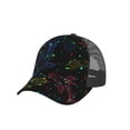 thumbnail image 7 of Baseball Caps Mesh Dad Snapback Outdoor Hats for Men Women, Line Art Fish Silhouettes Japanese, 7 of 7