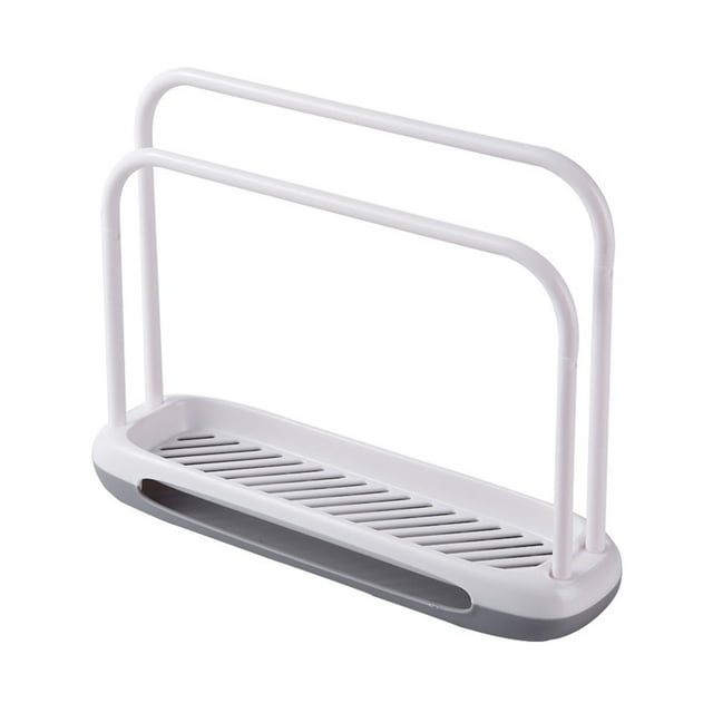 Multifunctional Kitchen and Bathroom Organizer with Towel Rack Storage Shelf and Drying Tray