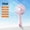Pink, variant on XGFHYJEH Hand Held Fan, Mini Fan Handheld, Hand Held Fan Rechargeable, Portable Folding Hand Held Cooling Fan