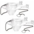 thumbnail image 1 of Tian Qi Toilet Flapper Replacement Compatible with Gerber 99-647 2 Pack, 2 Inch Toilet Flapper with Stainless Chain and Hook, Easy to Install, 1 of 5