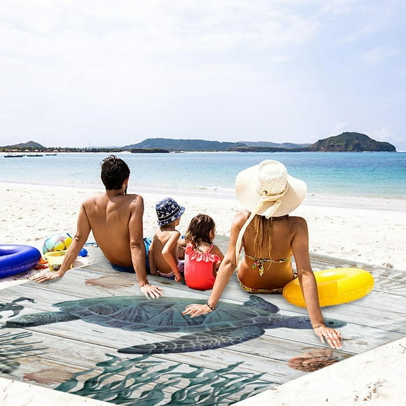Boovnll Picnic Blanket, 79x82" Extra Large Waterproof Portable Foldable Thicken Picnic Blanket, Beach Blanket, for Outdoor, Beach, Camping, Travel, Grass, Outdoor Blanket