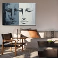 thumbnail image 6 of Modern Abstract Artwork Depicting Two Similar Faces Poster Decorative Painting Canvas Wall Art Living Room Posters Bedroom Painting,Frame-style,20x30inch(50x75cm), 6 of 8
