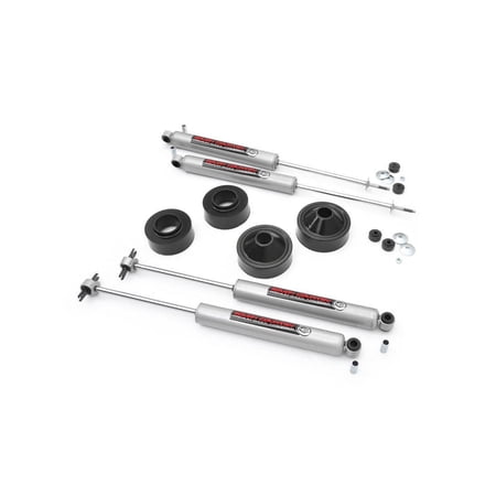 Rough Country 1.75" Lift Kit (fits) 2007-2018 Jeep Wrangler JK | N3 Shocks | Suspension System | 65130