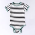 thumbnail image 5 of Zanarzt Infant Ruffle Romper Baby Bodysuit Infant Outfit Cute Newborn Clothes Unisex Romper Green,9-12 Months, 5 of 6