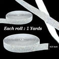 thumbnail image 4 of Self Adhesive Crystal Rhinestone Ribbon Strips, 1 Yard Diamond Ribbon Bling Rhinestone Sticker Rhinestone for Crafts,Wedding,Christmas Part, 4 of 7