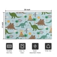 thumbnail image 5 of Dinosaurs Volcano Light Blue Pattern Door Rugs,Washable Non Slip Door Mats Indoor,Decorative Door Mats,Entry Mat Indoor for Entrance,Bedroom,Kitchen,Bathroom,17"x30", 5 of 6