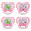 Dr. Brown's PreVent Classic Pacifier, Stage 1 (0-6m), Explore Pink, 4 Count