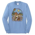 thumbnail image 2 of Wild Bobby Trendy Landscape With Daisies Cactus Monarch Butterfly Nature Lover Men Long Sleeve Shirt, Light Blue, XX-Large, 2 of 6