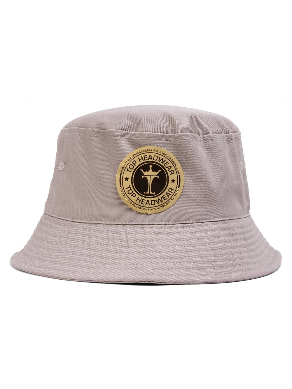 Bucket Hat For Men Women - Cotton Packable Fishing Cap, Brown S/M 
