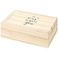 thumbnail image 2 of Koyal Wholesale It Was Always You Engraved Wood Ring Box with Lid, Ring Bearer Box, Keepsake Ring Box, Rustic Proposal, 2 of 4