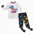 thumbnail image 5 of Kaprioy Boys Pajamas Fall Winter Boys Pajamas Long Sleeve Cotton Dinosaur Children's Pajamas Sets Pjs Sleepwear Little Kids, 5 of 5
