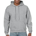 thumbnail image 1 of Gildan Mens Heavy Blend Hooded Sweatshirt, 2XL, Sport Grey, 1 of 2