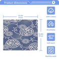 thumbnail image 5 of BZSMCE Towel Cotton Face Towel Soft Hand Towels Fashion Blue Lace Pattern, 5 of 9