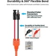 thumbnail image 2 of CoolStuff 30Ft 10AWG Solar Panel Extension Cable 6mm² Solar Extension Wire with IP68 Male and Female Connectors, Durable PV Cable for Home, Boat, Photovoltaic Systems and RV Solar Panels, 2 of 9