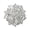 White+Silver, variant on Ludlz Brooch Pin Exquisite Anti-rust Silver Plated Rhinestone Round Blossom Flower Breastpin for Dating