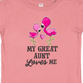 thumbnail image 4 of Inktastic My Great Aunt Loves me with Two Flamingos Boys or Girls Baby T-Shirt, 4 of 5