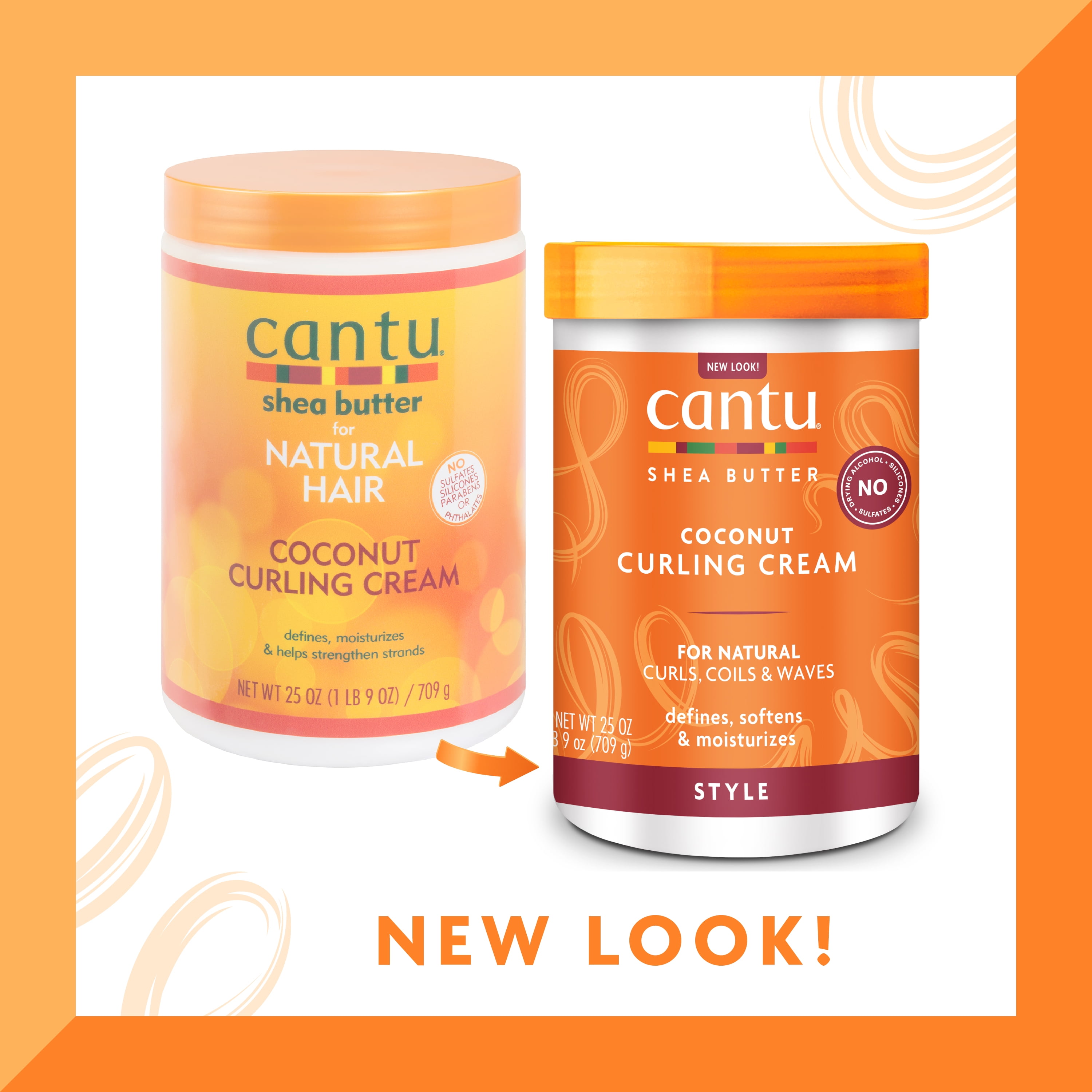Cantu Coconut Curling Cream with Shea Butter 25 fl oz Walmart