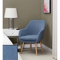 thumbnail image 2 of Home Square Charlotte Sherpa Furniture Accent Chair in Blue - Set of 2, 2 of 11