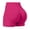 Hot Pink, variant on Lenpel Yoga Shorts for Women Seamless High Waisted Butt Lifting Athletic Running Workout Shorts Booty Biker Shorts