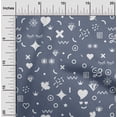 thumbnail image 2 of oneOone Cotton Silk Violet Fabric Doodle Dress Material Fabric Print Fabric By The Yard 42 Inch Wide, 2 of 4