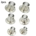 thumbnail image 6 of Gerich 2 Pcs Stainless Steel Cabinet Clothes Closet Rod Bracket Holder Flange Socket,19.5mm, 6 of 8